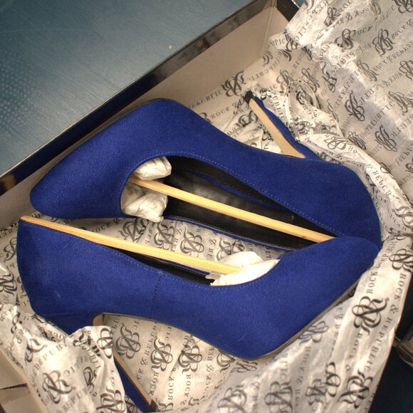 Rock and Republic Blue Heels - Picture 6 of 8